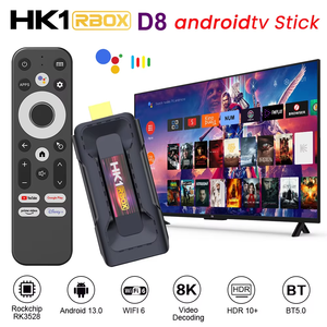 กล่องรับสัญญาณทีวี HK1 Rbox D8 8K HD TV RK3528 2GB 16GB Android Atv Strong IPTV Dongles พร้อมรีโมทสั่งงานด้วยเสียง <span class=keywords><strong>Fire</strong></span> Tv Stick รองรับจากโรงงาน  รับทำโลโก้ OEM - Product Image 1