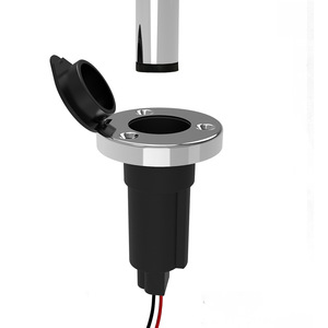 Stainless Steel Marine <b>Light</b> <b>Socket</b> For Boat Navigation Lamp Replacement Part - Product Image 1