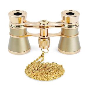 Moda elegante teatro lirico corse di cavalli 3x25 <span class=keywords><strong>Vintage</strong></span> occhiali da Opera HD <span class=keywords><strong>binocolo</strong></span> con catena - Product Image 1