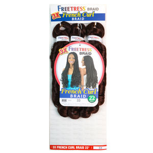 <span class=keywords><strong>Extensiones</strong></span> <span class=keywords><strong>de</strong></span> Cabello Sintético Premium <span class=keywords><strong>de</strong></span> Alta Temperatura, Ondas Sueltas Pre-estiradas <span class=keywords><strong>de</strong></span> 22 Pulgadas, Textura Suave, Estilo Francés Rizado - Product Image 2