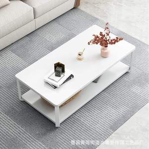 Mesa de Centro Moderna Minimalista de Madera, Estilo Industrial Retro con Estante de Almacenamiento, Muebles para Sala de Estar - Product Image 3