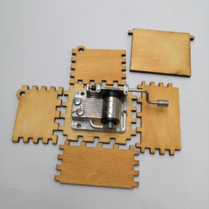 Fai da Te Disegni E Le Canzoni Parti in Legno a Manovella Personalizzato di Music Box - Product Image 4