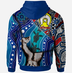 Indígena All Stars Sudadera con capucha personalizada Impreso Bloods in My Veins Otoño Cuello con capucha Características antiencogimiento - Product Image 3