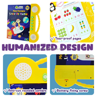 Juguete Educativo Electrónico Interactivo con Botones, Libro Electrónico con Canciones Francesas para Niños