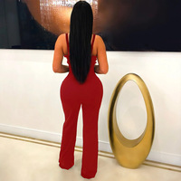 PASUXI Combinaison Designer Personnalisée pour Femmes, Vêtement Féminin Col V, Bodysuit Décontracté sans Manches Coupe Moulante
