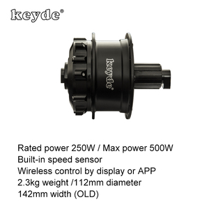 Keyde Steckachsen-Hinterradnabenmotor mit Drahtloser Steuerung 36V Elektrofahrrad-Umbausatz 142mm*12mm - Product Image 2