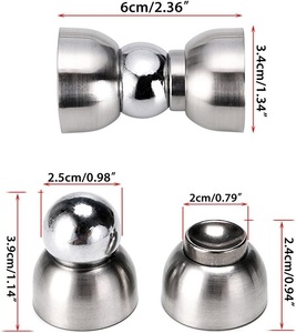 Potente fermaporta magnetico in acciaio inox Mini Stopper porta pesante magnetismo porta supporto per camera <span class=keywords><strong>da</strong></span> letto a casa - Product Image 2