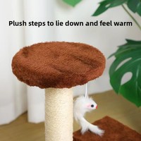 Arbre à chat minimaliste en sisal avec griffoir et plateforme de saut, modèle MX01, pour le commerce international
