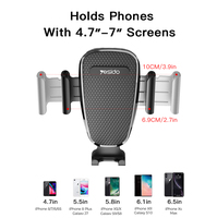 Support de téléphone de voiture C119 à bras flexible long, tête rotative à 360 degrés, base ABS, pour téléphones de 4,5 à 7 pouces, antidérapant, pour une conduite sécurisée