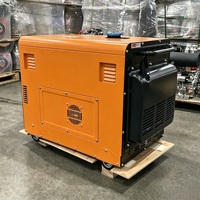 Groupe électrogène diesel silencieux monocylindre 5kW 8kW 10kW 12kW 50kW 60kW 80kW 100kW, moteur diesel refroidi par air, générateur électrique