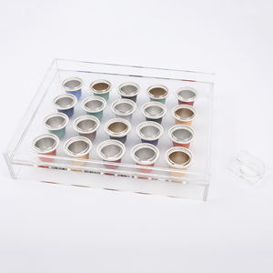 Plateau de remplissage manuel pour capsules de café à 20 trous, outil de remplissage en acrylique transparent pour dosettes d'espresso jetables vides - Product Image 4