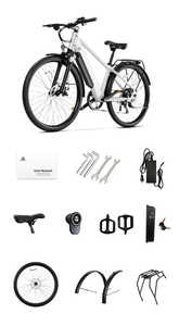 Vélo de ville électrique pour adultes Batterie amovible Vélo de ville électrique à cadre en acier à 7 vitesses pour usage urbain - Product Image 6