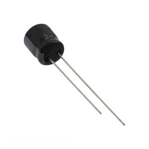 Condensateur traversant à monture radiale 220 µF 20 % 4 V, canal fabricant, type USR0G221MDD1TP - Product Image 1