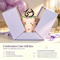 Boîtes cadeaux florales rigides en carton pour gâteaux surprise, fleurs, chocolats, roses, anniversaires, à double couche, avec effet explosion - Vente en gros