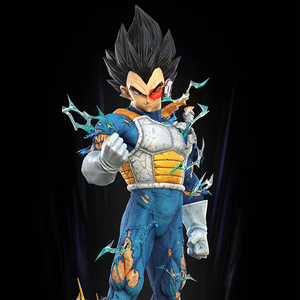 Estatua de Resina de Fibra de Vidrio Personalizada de Personaje de Anime Japonés Dragon Ball, Tamaño Real 1:1, Vegeta Goku, en Venta - Product Image 1