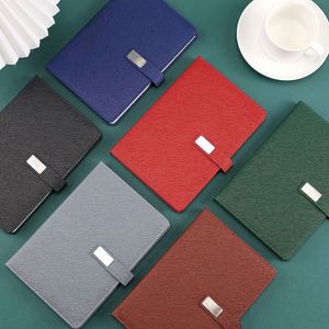 Wholesale Promotional A5 Leather Hardcover Notebook Journal for Gift Custom Diary Notebook Gift Set With <b>Pen</b> and <b>Refill</b> for Sale - Product Image 5