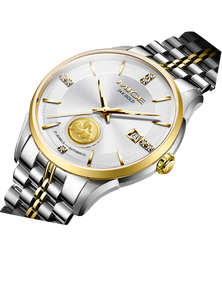 Reloj de Hombre Personalizado de Lujo, de Acero Inoxidable, con Movimiento Mecánico Automático Miyota, Resistente al Agua, Cronógrafo, Esfera con Agujas, Correa de 20 mm - Product Image 2