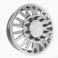 Jantes forgées DRW polies sur mesure 24X8.25 26X8.25 30X8.25 avec enjoliveur central flottant 10X225 8X210 8X180 pour GMC Sierra 3500HD