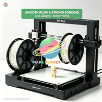 Filament PLA MakePlanet 1,75 mm 1 kg (2,2 lb) haute vitesse mat multicolore pour imprimante 3D, modèle de moulage