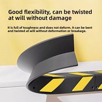 Protections d'angle en caoutchouc réfléchissant de qualité ingénierie Renda, bandes anti-collision murales, modèle HJ, pour la sécurité des bords de garage de stationnement, fabriquées en Chine