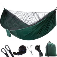 Nouvelle moustiquaire de camping anti-moustiques, hamac extérieur à ouverture rapide, multi-usage, vert armée, polyamide, capacité 200 kg, longueur 290 cm