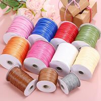 Cordon en polyester ciré en gros, 2 mm, fil de macramé, fil à perles pour la fabrication de bijoux, bracelets, colliers, artisanat DIY