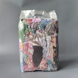 Trapos de Pintor Suaves 100% Algodón Reciclado, Trapos de Limpieza de Colores Mezclados para Uso en Talleres de Aceite, 10 kg - Product Image 1