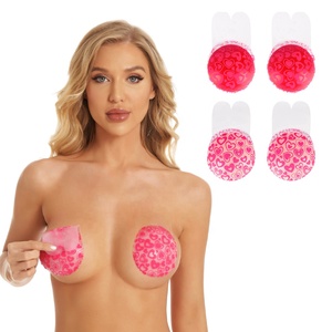 Conjunto de Lencería de Lujo para Mujer, Talla Grande, con Cubrepezones de Orejas de Conejo para el Día de San Valentín, Nuevo Color Rojo, <span class=keywords><strong>Sujetador</strong></span> y Braguitas - Product Image 1