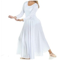 Robe de danse à manches longues coupe ample pour femme