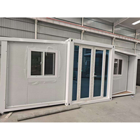 Maisons conteneurs modernes de haute qualité prêtes à vivre, 2 chambres, maison conteneur extensible de haute technologie