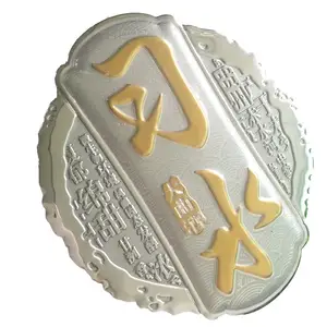 3D alüminyum LOGO Metal markalı özel LOGO tabela nikel Golf kulübü araba çıkartmaları alüminyum LOGO Private Label