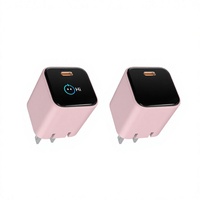 Chargeur rapide Powereric 45W GaN avec port Type-C certifié ETL FCC SAA, sortie 5V3A pour téléphones mobiles