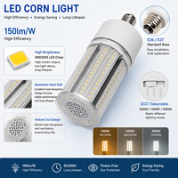 Ampoule LED Corn Super Lumineuse 120lm/W Culot E26 E27 E39 E40 27W 36W 45W 54W 60W pour Éclairage d'Entrepôt et Lampadaires
