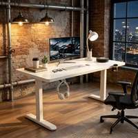 Bureau électrique ergonomique moderne et minimaliste en acier laminé à froid, réglable, écologique, pour la maison, le bureau, l'étude et les jeux