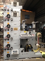 Nouvelle machine d'impression flexographique semi-automatique Zhenbang 6 couleurs avec découpe intégrée 10-80m/min pour étiquettes autocollantes – Garantie 1 an