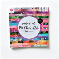Bloc de papier photo 170 g/m² pour scrapbooking, 36 feuilles, 18 motifs, papier décoratif pour la création de cartes, le journaling et les loisirs créatifs