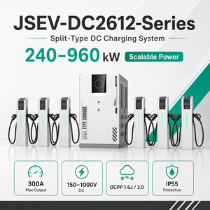 Station de recharge rapide DC OCPP de type split 240 kW pour fournisseur de solutions de recharge de flotte de véhicules électriques - Product Image 2