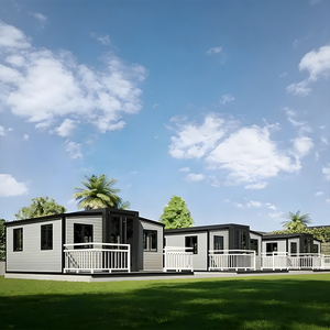 Maison conteneur extensible à double aile de 20 pieds pour dortoir de travailleurs, prix direct usine, économique - Product Image 1