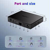 T95W ATV OS Android 11 4K Smart TV Box Dual Wifi S905W2 reproductor multimedia 2GB 16GB T95 W Android Set-Top Box Control remoto por voz