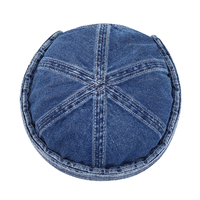 OEM tendance polyvalent denim lavé sans bord Melon casquette unisexe rue Hip Hop marin propriétaire chapeaux manchette roulée sportif Oxford