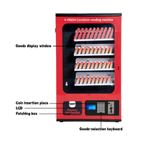 Distributeur automatique VFresh personnalisé, vente chaude, format compact, 88 pièces, avec paiement par pièces, distributeur automatique de produits de première nécessité