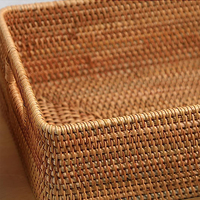 Étagère de rangement pour la maison paniers avec poignées panier en osier jonc de mer/garde-manger salon bureau salle de bain étagères Organisation