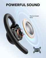 Écouteurs sans fil Anker Soundcore V20i avec Bluetooth 5.4, écouteurs ouverts, crochets d'oreille réglables, son puissant, appels clairs