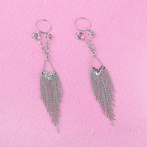 Anillos de Pezón Falsos con Borlas Sexys, Joyería sin Perforación, Gran Venta - Product Image 4