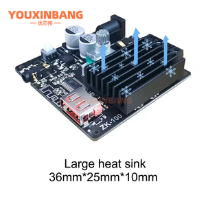 <span class=keywords><strong>ZK</strong></span>-<span class=keywords><strong>1002M</strong></span> 100W+100W <span class=keywords><strong>ZK</strong></span>-502M 50W+50W Bluetooth 5.0 Placa Amplificadora de Audio Estéreo AMP Amplificador para Cine en Casa AUX USB - Product Image 3