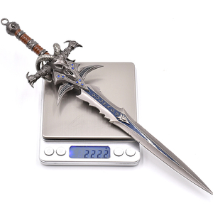 Chất Lượng Cao Kim Loại Hợp Kim Wows Frostmournes Thanh Kiếm 30Cm Trò Chơi Phòng Trang Trí Cosplay Kim Loại Mô Hình Thanh Kiếm Đồ Chơi - Product Image 6