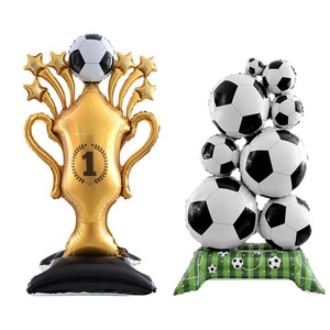 Ballons de trophée de football 2026 en aluminium <span class=keywords><strong>pour</strong></span> les fans de football, décorations de célébration du championnat - Product Image 1