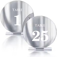 Cartes de Place et Numéros de Table de Mariage en Acrylique Doré en Forme d'Arche, Durables, Vente en Gros, Taille Personnalisée pour Décoration de Mariage