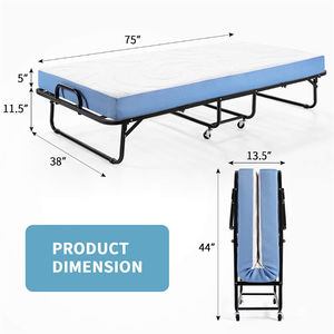 <span class=keywords><strong>Lit</strong></span> pliant <span class=keywords><strong>et</strong></span> Portable, <span class=keywords><strong>matelas</strong></span> simple, cadre en métal <span class=keywords><strong>avec</strong></span> <span class=keywords><strong>matelas</strong></span>, pour adultes, bon marché, 2021 - Product Image 5
