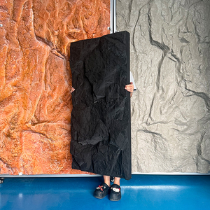 Tấm ốp đá PU ngoài trời trong nhà, đá nhân tạo <span class=keywords><strong>Polyurethane</strong></span> Moon, đá giả đá biển Pu, thiết kế sóng đá - Product Image 1